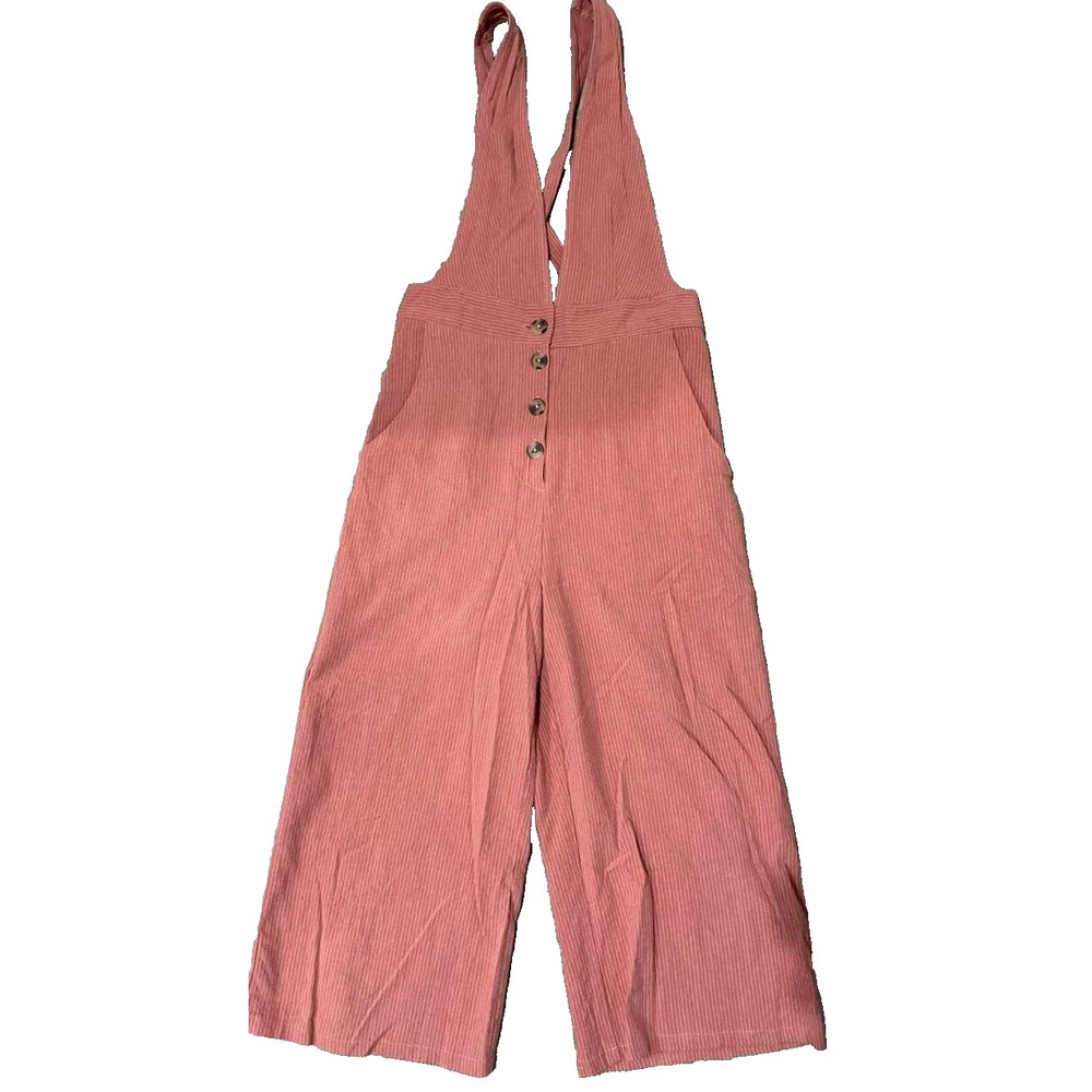 One Clothing Women Orange Jumpsuit Size XS Overalls Y2K preppy A005278